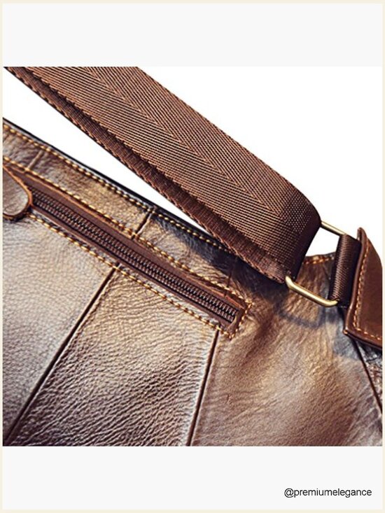 Genuine Leather Sling Bag Crossbody Backpack Travel Tactical Daypack main image 5